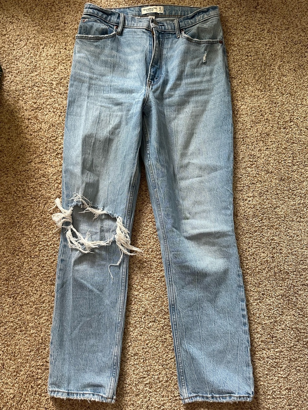 Abercrombie Curve Love 90s Straight Ultra High Rise Jeans